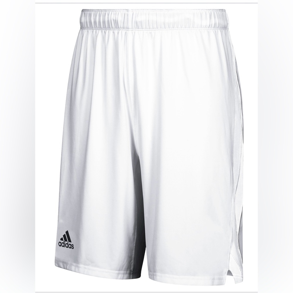 NWT XL Adidas Men's Lacrosse White Sports Shorts - blue chip shorts